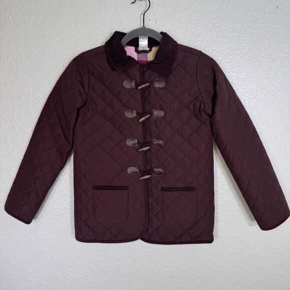 Gymboree Other - Gymboree Jacket Girls size 12 Quilted Barn Chore Coat Toggle Button Brown NEW